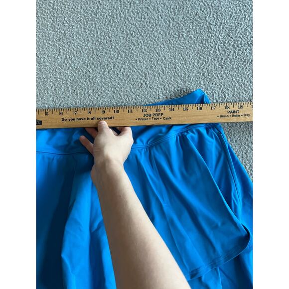 Lands End Skort 1X Pull On Ruffle Layer Blue Stretch Athletic Golf Tennis Prep - Picture 7 of 11